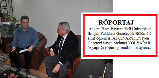 RÖPORTAJ -  Ali ÇINAR / Mehmet YOLYAPAR