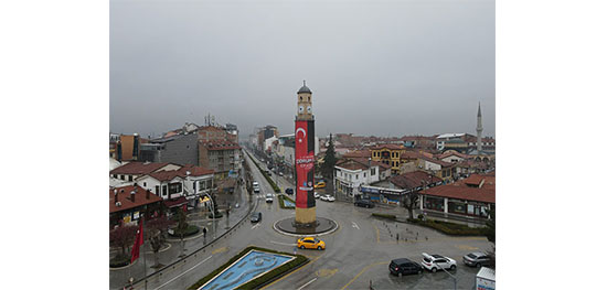  DESTEK İÇİN SAAT KULESİ GİYDİRİLDİ